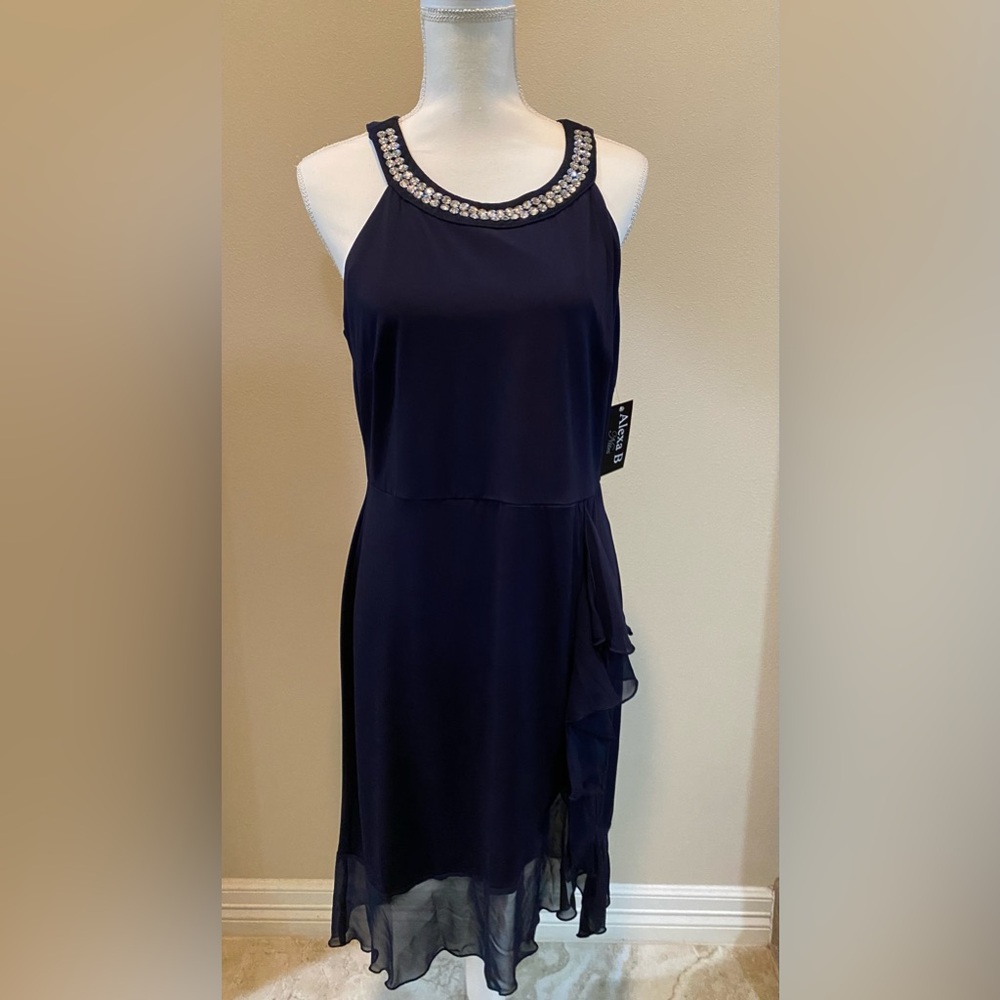 Alexa B. Nites Navy Blue Dress